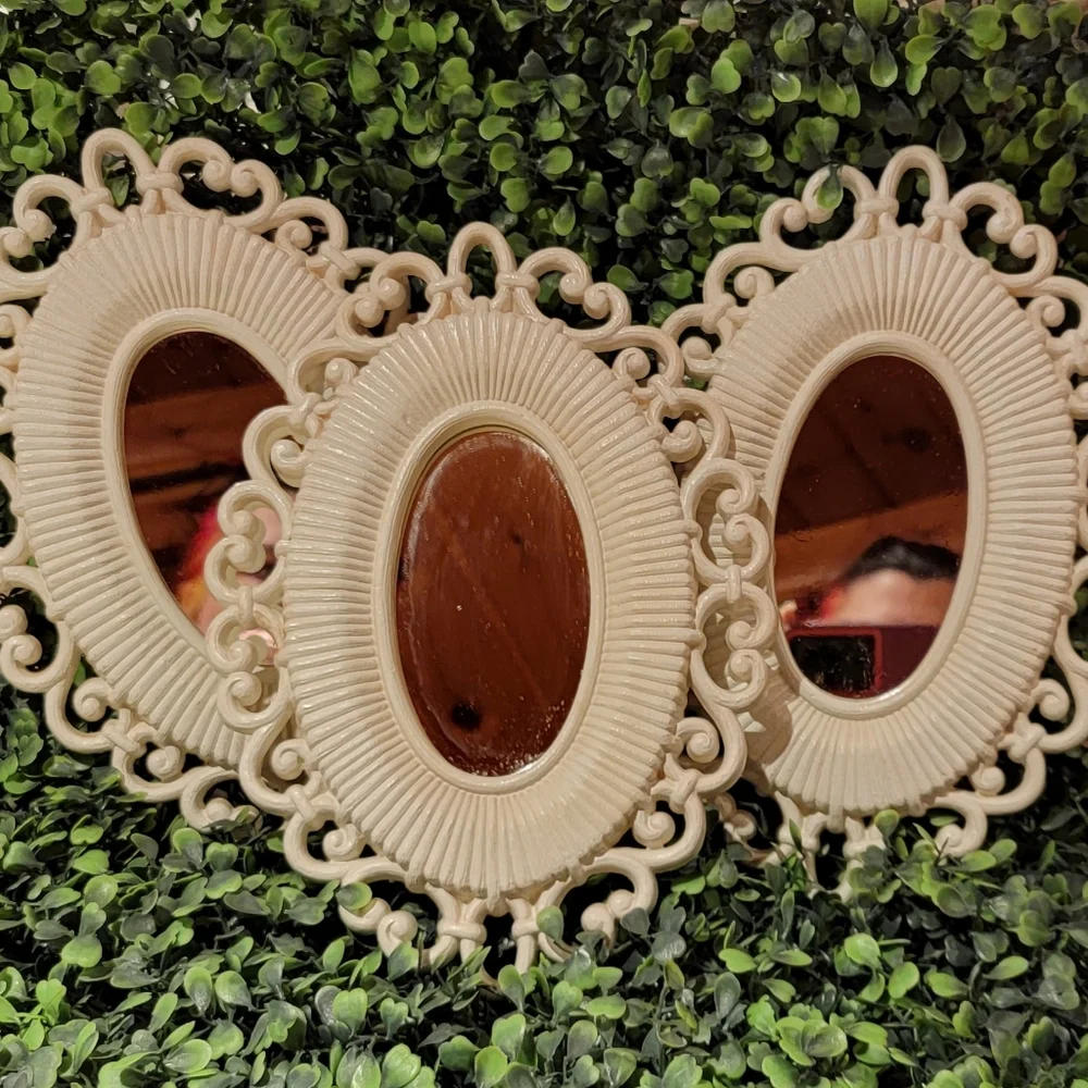 Set of 3 Vintage Homco Mirrors